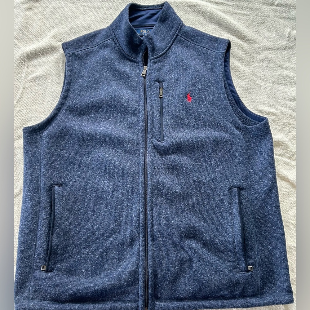 *Polo Ralph Lauren Double-Knit Mockneck Vest*